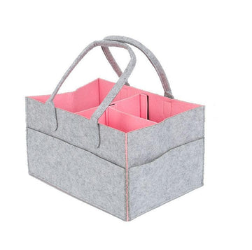 FENSIR Baby Diaper Caddy Organizer | Portable Large Capacity Nursery Storage Tote | Travel Bag for Baby Essentials | Car Organiz