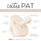 Ryan & Rose Cutie Pat Pacifier Teether (Bulb, Ivory)