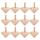 Nuobesty Wooden Spinning Top Unfinished Wood Tops Craft Gyroscopes For Diy Kids Children Toy Party Favor New Year 12Pcs