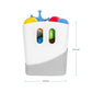 Ubbi Freestanding Bath Toy Organizer Bath Caddy with Removable Drying Rack Bin and Scoop for Toddlers and Baby, Gray