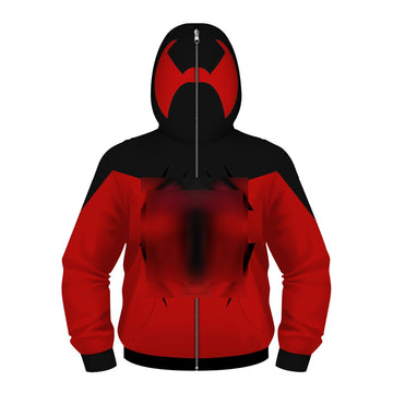 Plustrong Kids Boys Teen Full Zip Up Hoodie Halloween Cosplay Sweatshirts Jackets Costumes For Boys(Bfv 005,L(11T-13T)