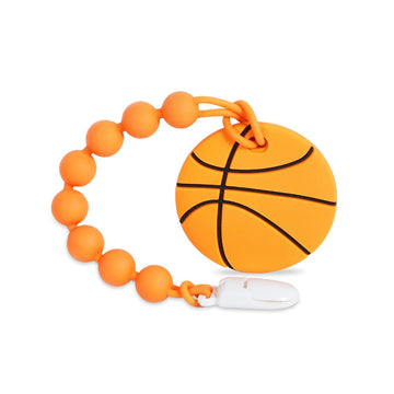 Baby Sports Ball Teething Toys,Food Grade Silicone Teether With One-Piece Pacifier Clip Holder,Shower Gift,Teething Pain Relief