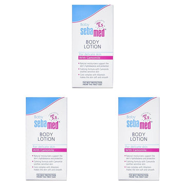 Sebamed Baby Body Lotion 50 Ml|Ph 5.5|Camomile & Allantoin| Dermatalogically Tested| Sensitive Skin (Pack Of 3)