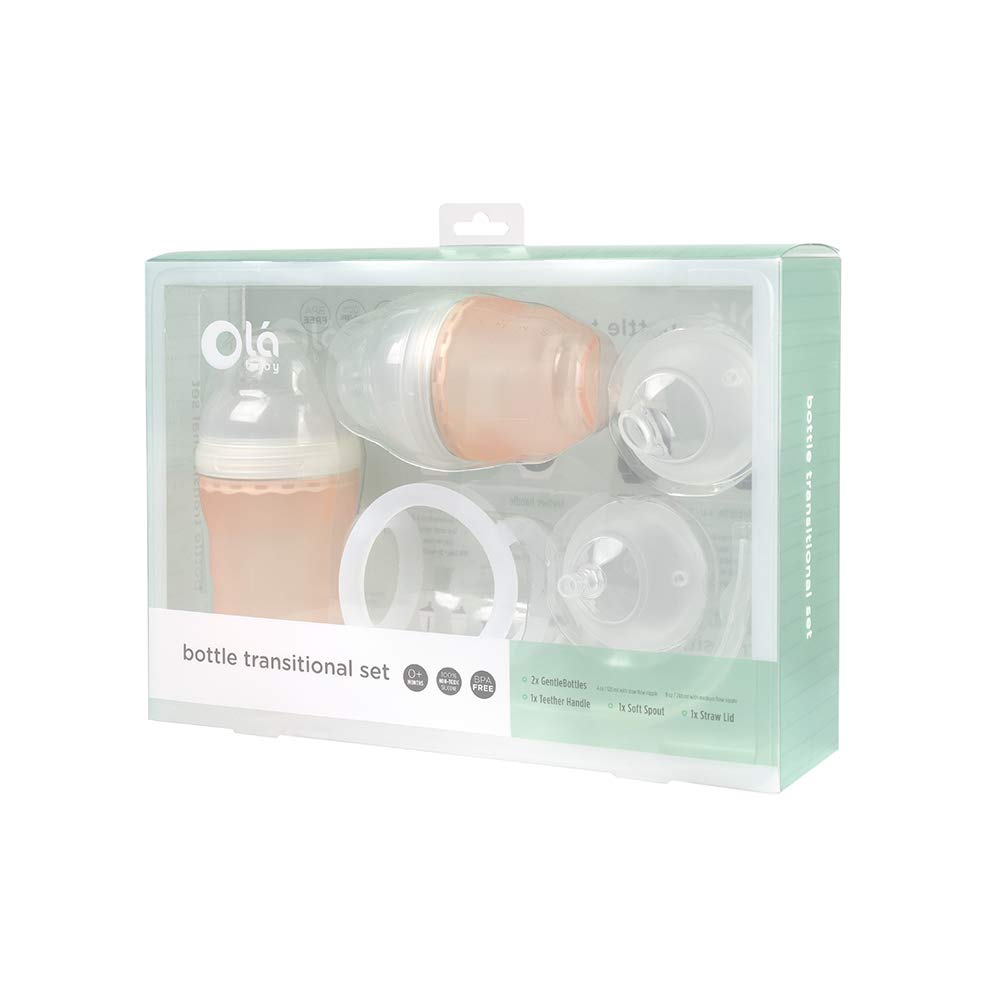 Olababy Bottle Transitional Set (Coral)