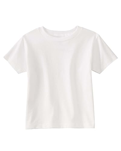 Rabbit Skins Toddler'S 5.5 Oz. Jersey Short-Sleeve T-Shirt, 4T, White