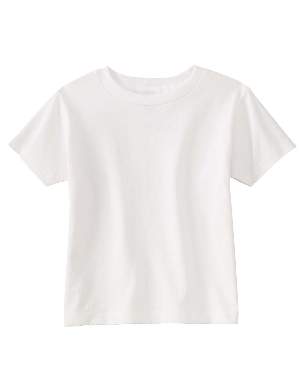 Rabbit Skins Toddler'S 5.5 Oz. Jersey Short-Sleeve T-Shirt, 4T, White