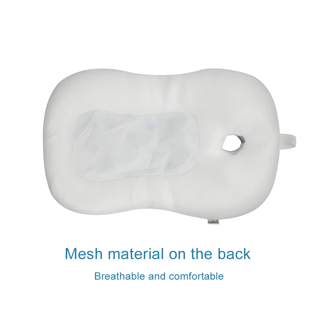 Baby Bath Mat, Kakiblin Bathtub Baby Bath Cushion Soft Anti-Slip Bath Pad 0-6 Month Toddler Bath Pillow (Spot)