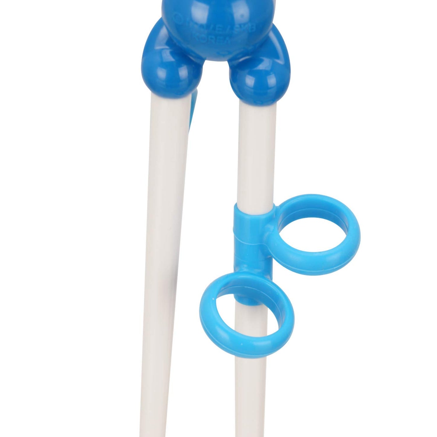 Pororo Kids Training Chopsticks For Toddler - Edison Non-Slip Right-Handed Baby Training For Beginners With Silicone Rings 3 Yea
