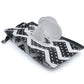 Baby Wipe Dispenser,Portable Refillable Wipe Holder Wipe Dispenser Bag Reusable Travel Wet Wipe Pouch (Black & White)