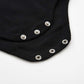 Teach Leanbh Baby Boys Pure Color Cotton Short Long Sleeve Polo Bodysuit 3-24 Months (Navy/Long Sleeve, 6 Months)