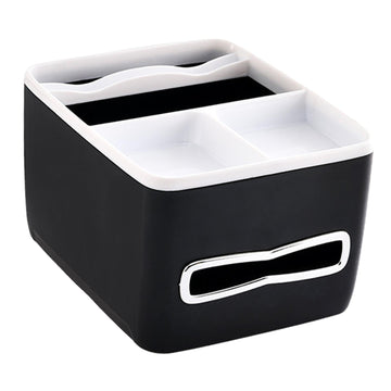 MERISHOPP Universal Car Armrest Storage Box Console Organizer Compatible with Key Small Items Black White| Motors|Automotive Too