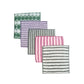 CRYSTALFRESH Bath Towels Quick Dry Super Absorbent Super Soft Bath Towel for Babies (Random Designs & Color) (25 x 25 CM) Pack o