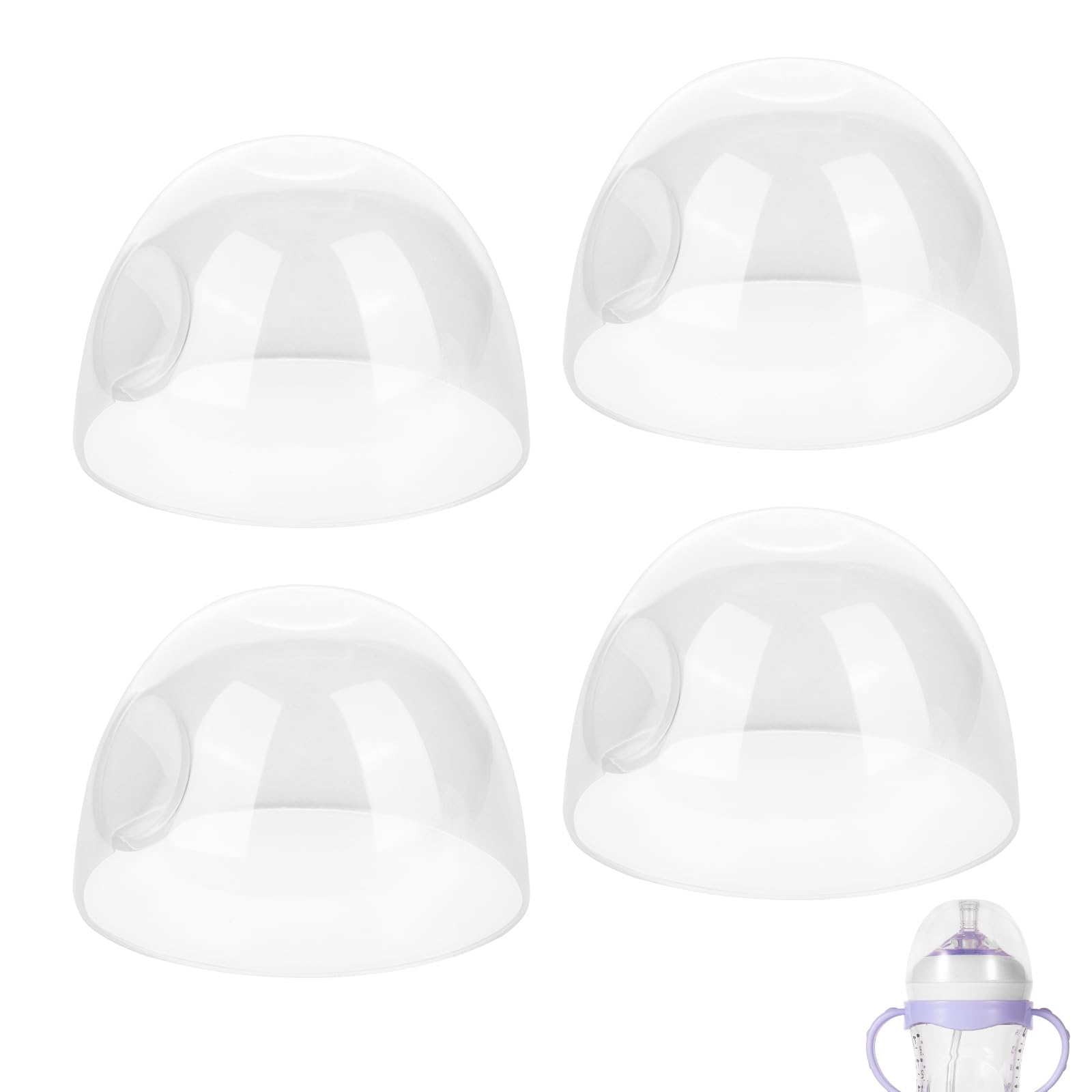 4PCS Baby Bottle Cap Replacement Cover for Avent Natural Bottles 4oz & 9oz, BPA Free Baby Bottle Replacement Dome Caps Lids Dome