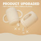 Cuddle Campus Sippy Cups 7Oz, [4 In 1] Baby Cups, Shatterproof Silicone Straw Cup,Open Cup For 6M, 6M+,6-12 Months,1/1+ Year Old