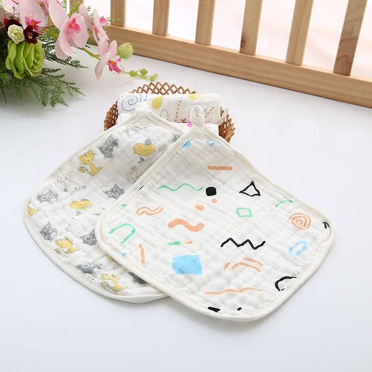 Teri Beri 100% Organic Bamboo Cotton Muslin Pack Of 3 Baby Washcloth