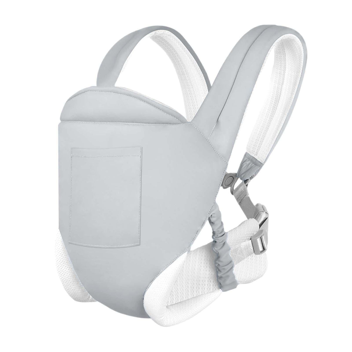 ATORSE Baby Wrap Carrier Newborn to Toddlers Holder for Walking Shower Gift Shopping Light Gray