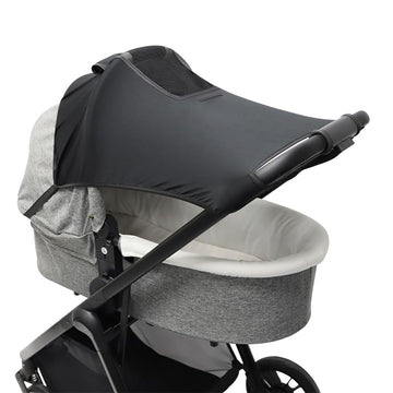 PandaEar Universal Stroller Sun Shade Cover for Baby Bassinet | Blackout UV Protection Canopy with Mesh Window | Windproof Sun S