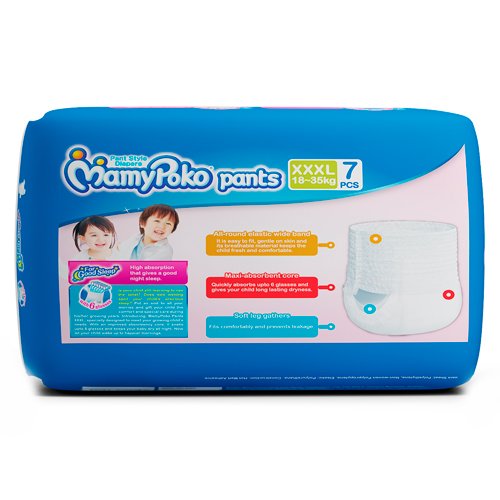 Mamypoko Pants Extra Absorb Diapers, Xxxl (Pack Of 7)