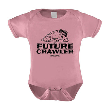Off-Camber Apparel Infant Future Crawler Onesie Offroad 4X4 Outfit 3M Multiple Sizes/3Colors (3 Month, Baby Pink)