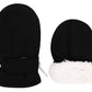 Baby Gloves Mittens Toddler Kids Winter Mittens Lined Fleece Warm Waterproof Ski Snow Gloves For Boys Girls Black 6-24 Months