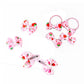 Strawberry Snap Clips Baby Girls Fruit Hair Bow Clips Strawberry Hair Ring Tie BBW24 (Set-A)