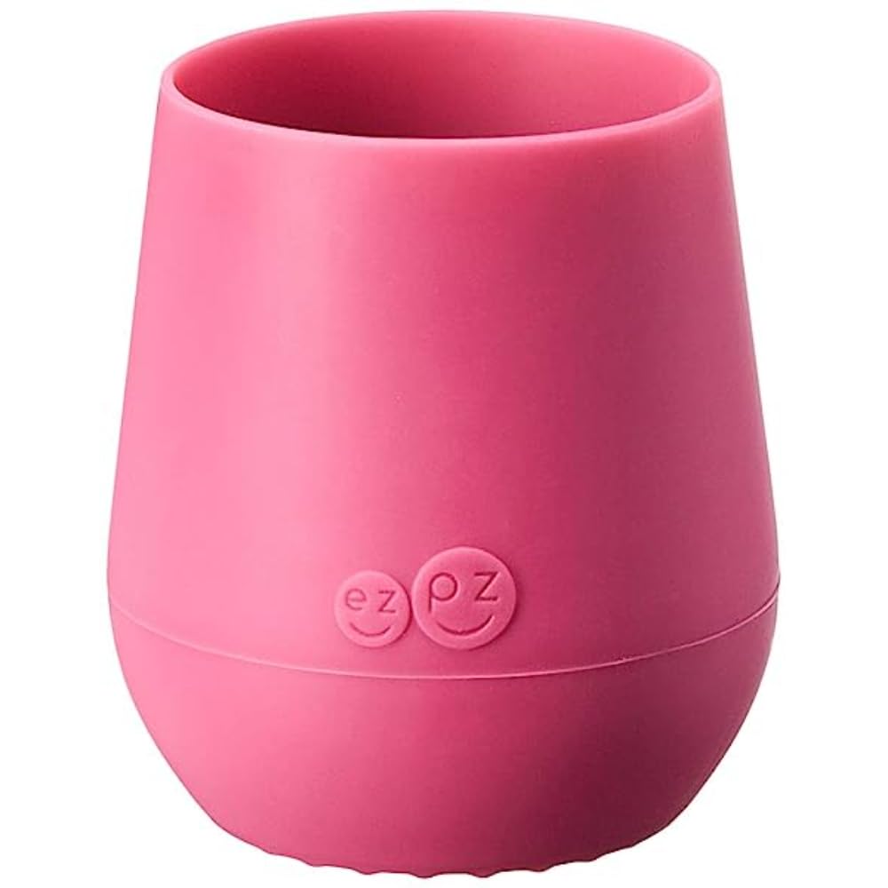 ezpz Tiny Cup  100% Silicone Drinking Training Open Cup for Baby/Infants  Designed by a Pediatric Feeding Specialist  Soft No