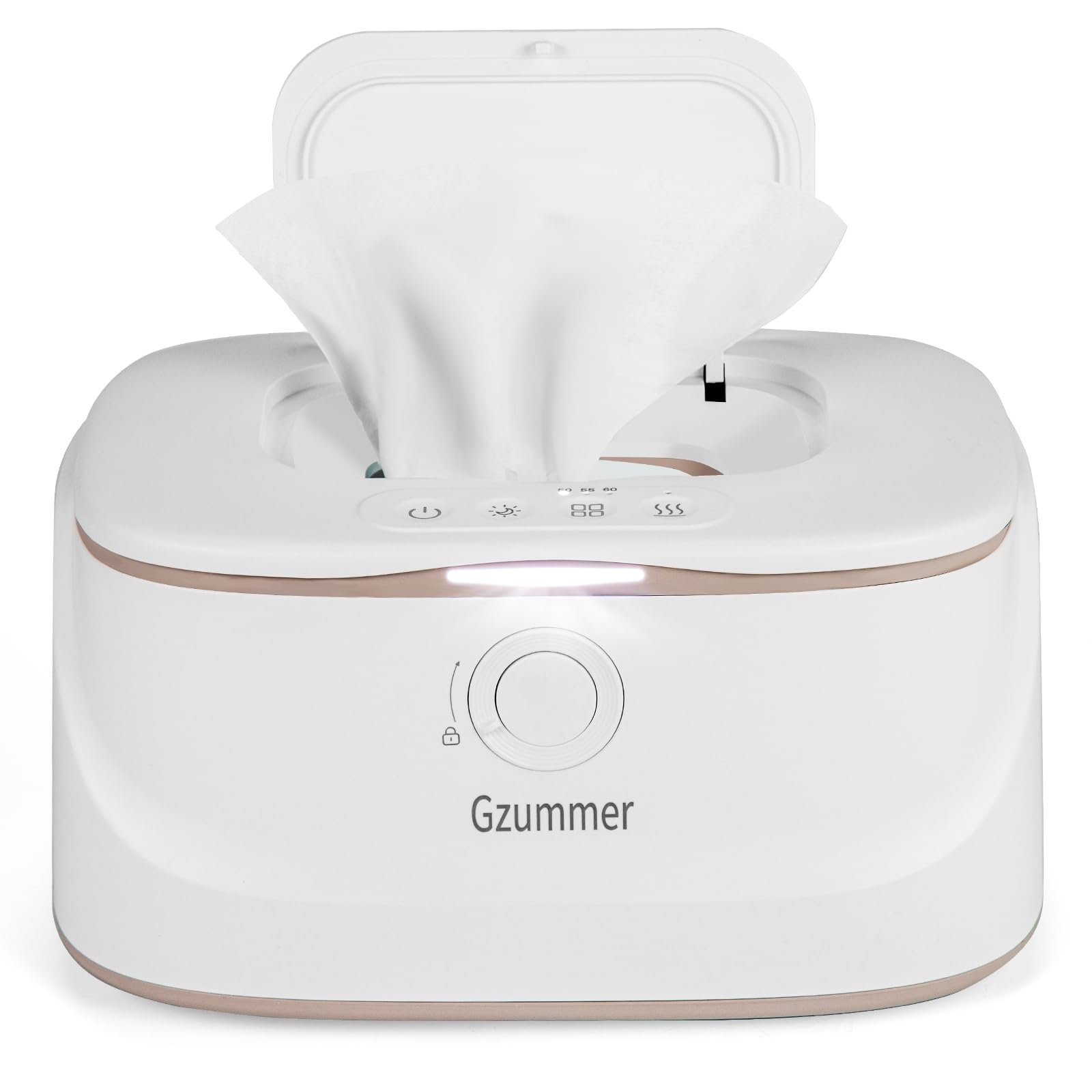 Baby Wipe Warmer, Wipe Warmer And Baby Wet Wipes Dispenser, 3 Temperature Control Large Capacity Wipes Warmer For Babies With Ni