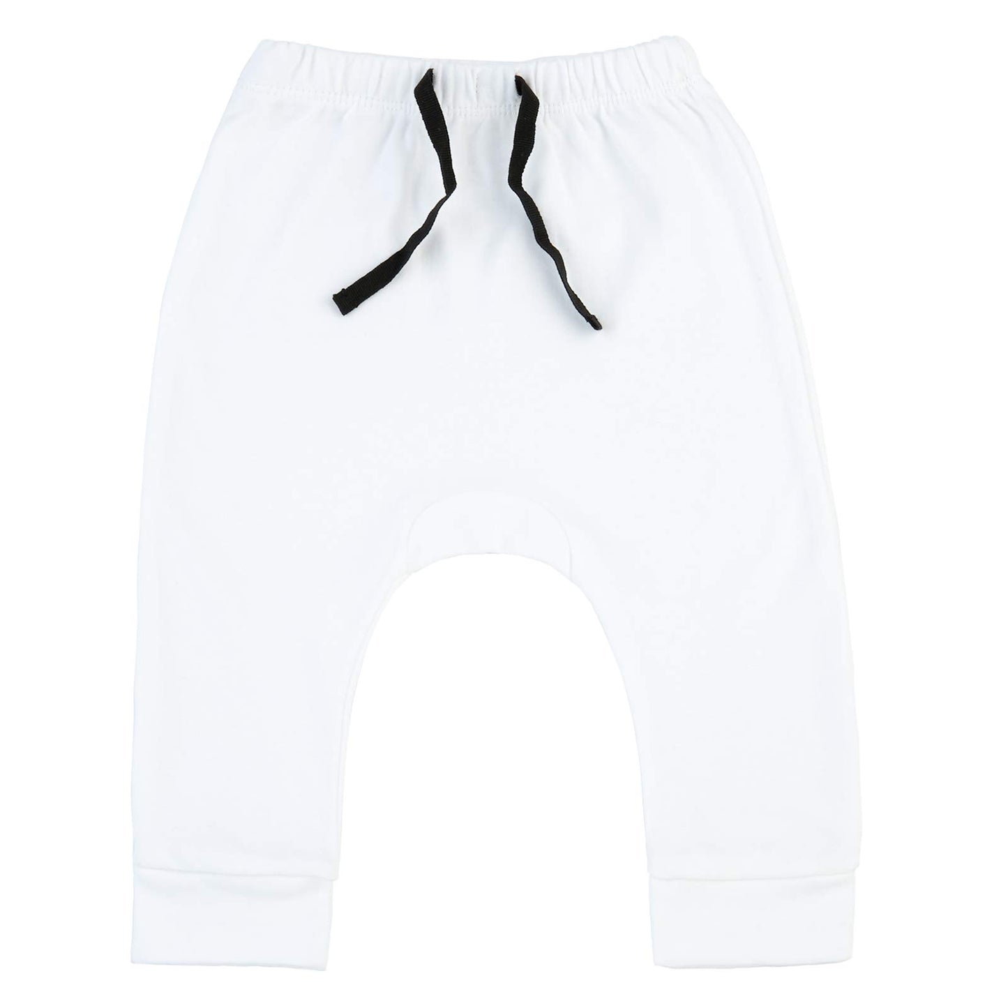 Sobowo Baby Joggers 3-6 Months Baby Boy White Pants Newborn Baby Boy 3-Pack Joggers Infant Baby Cotton Harem Pants For Toddler B