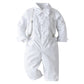 Toddler Baptism Outfits For Boys Baby Dedication Christening Outfit Dress Shirt Bowtie Suspenders Pants Infant Wedding Tuxedo Ge