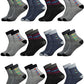 Mje MenS And Women Solid Unisex Casual Cotton Ankle/Sneaker Length Design Line Socks MenS Ankle Length Cotton Socks (Pack Of 1