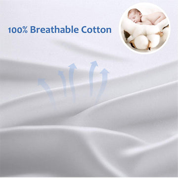 Precoco Toddler Pillowcase Set - 2 White Cotton 14X19 Inch Pillow Covers With Zipper Design For Secure Fit And Comfortable Sleep