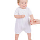 One Small Child Braeden Boys White Knit Short Sleeve Christening Baptism Blessing Outfit - 6M