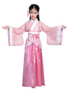 Lazutom Girls' Ancient Chinese Traditional Hanfu Dress Fancy Dress Christmas Party Dress (160:Recommended Height:155-160Cm, Pink