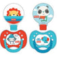 Cudlie Accessories Fisher Price Orthodontic Pacifier and Holder Set, BPA Free, 0m+
