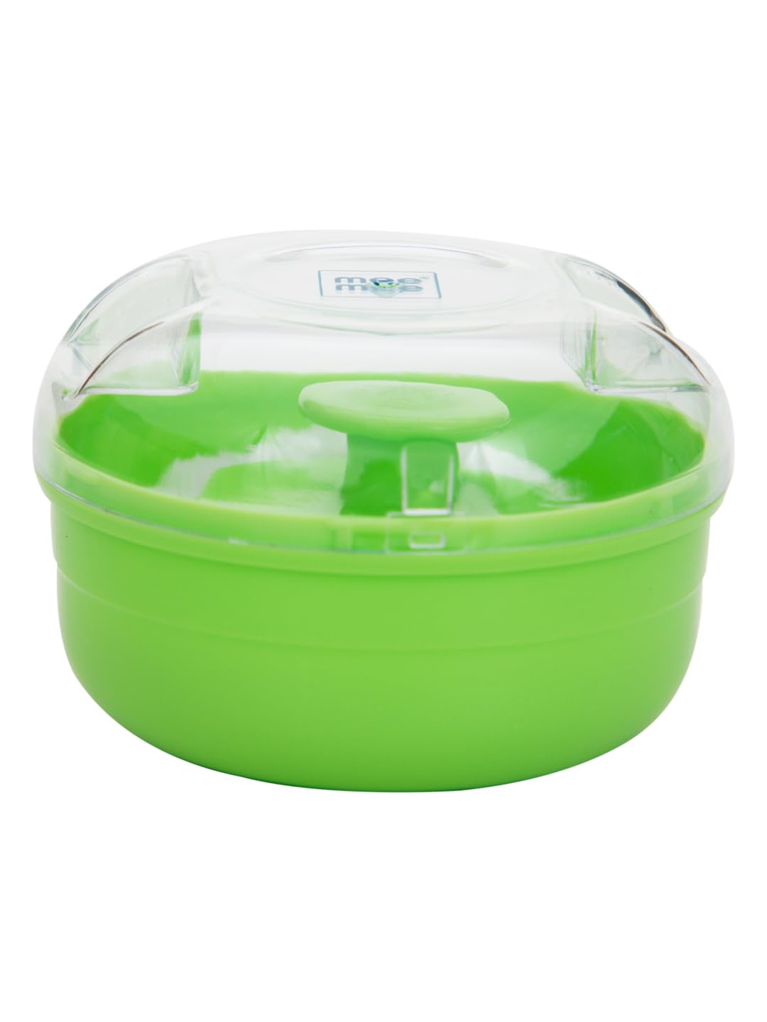 Mee Mee Soft Feel Baby Powder Puff  Bpa Free, Green Color, Includes Storage Container (Single Pack)