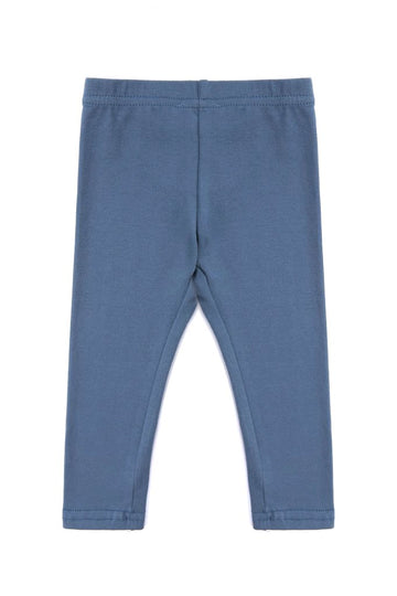 Petit Clair Unisex Cotton Leggings Fall Winter 2016 Boys/Girls Kids/Baby Pants Elasticized Waistband Peacock Blue