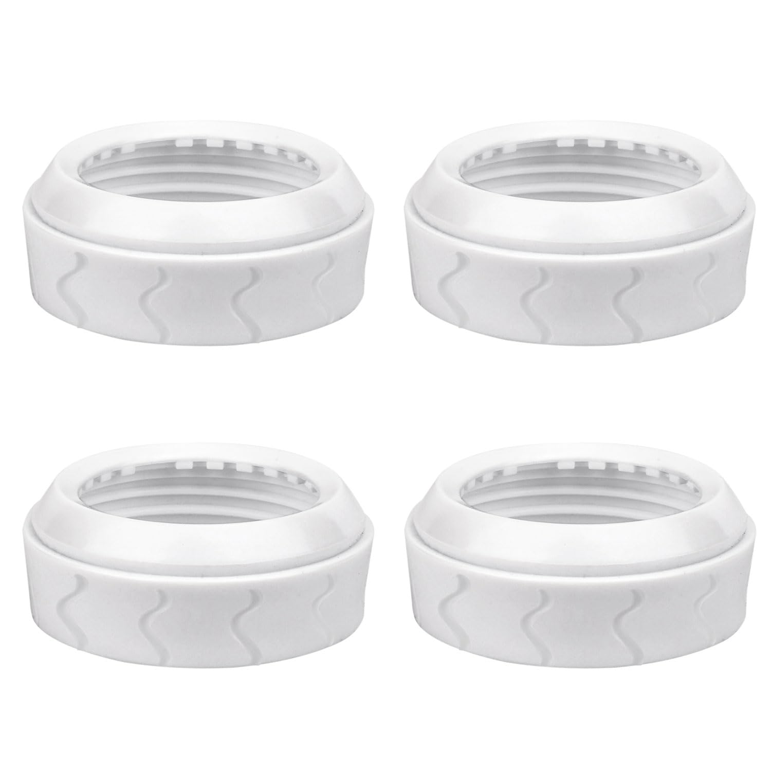 4Pcs Bottle Nipple Collars Rings, Compatible With Dr. Brown 'S Wide Plastic & Glass Bottles Bottles 5Oz & 9Oz No Leak Or Spills