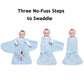 HALO Micro-Fleece Sleepsack Swaddle, 3-Way Adjustable Wearable Blanket, TOG 3.0, Soft Pink, Small, 3-6 Months