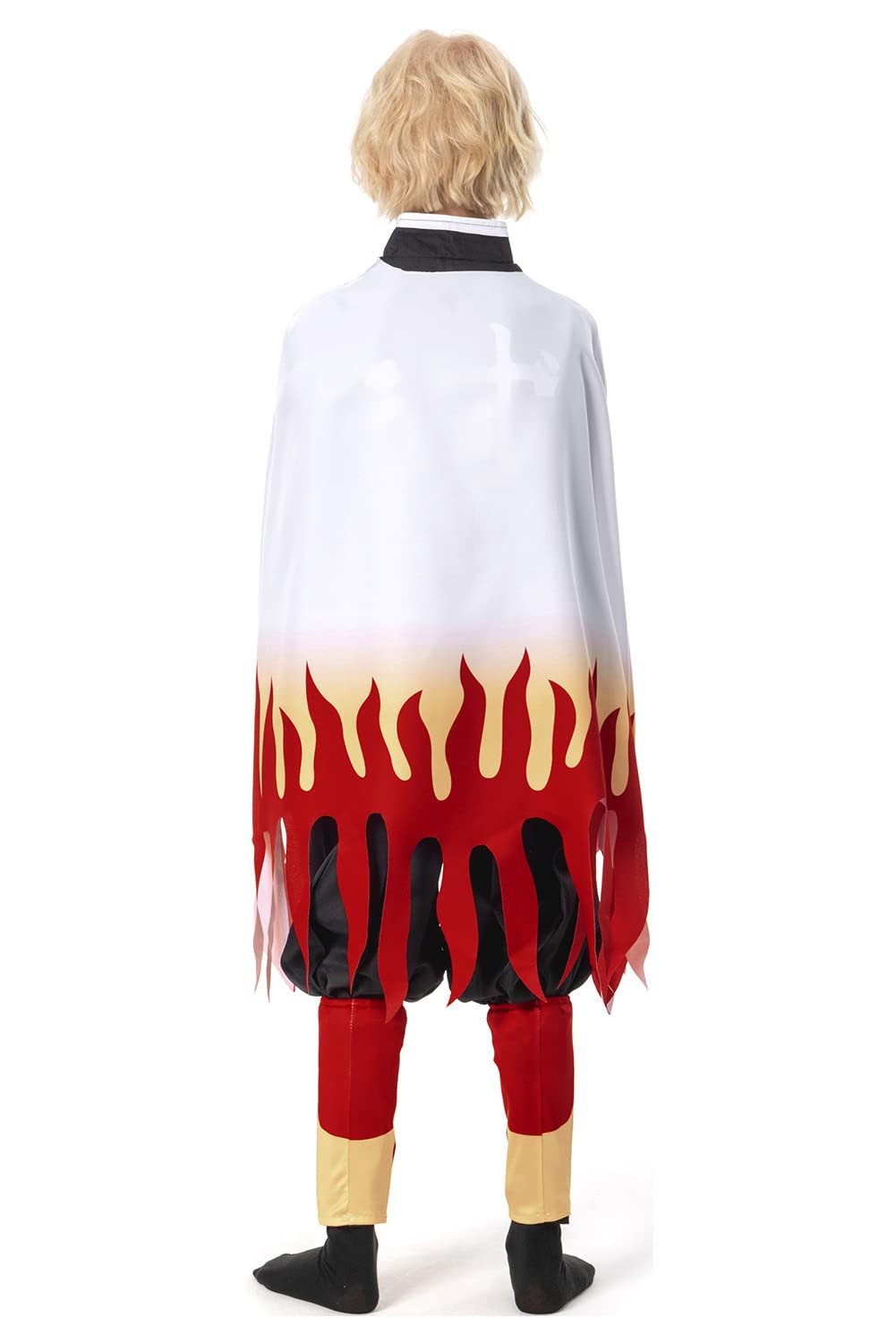 Seaehey Kids Rengoku Kyoujurou Japanese Anime Kimono Outfit Halloween Costume,Large