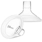 Pumpmom 24Mm Flange Breast Shields Medium Breast Pump Flanges For Medela,Replace Flange Compatible With Medela Breast Pumps