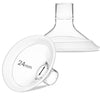 Pumpmom 24Mm Flange Breast Shields Medium Breast Pump Flanges For Medela,Replace Flange Compatible With Medela Breast Pumps