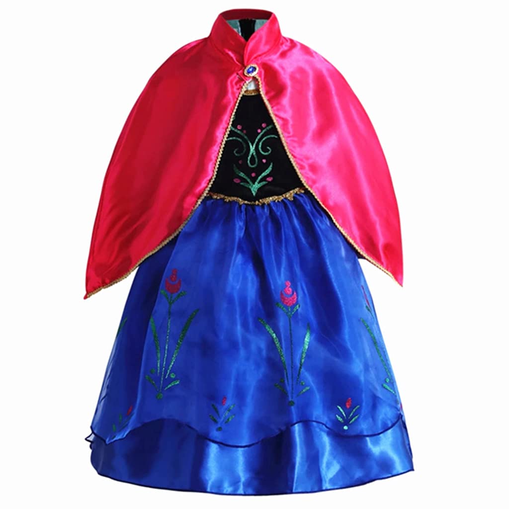 Dreamhigh Halloween Princess Costume Girl'S Dress With Cape Size 5-6 Years