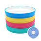 Elk and Friends Kids 6.7    Porcelain Divided Plates with Silicone Suction Sleeves | Suitable for Babies/Kids/Toddlers | Microwa