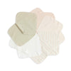 Reusable Colored Organics Baby Washcloths, Soft Absorbent Organic Cotton Washable Saliva Towel Face Wipes, Newborn Bath Face Tow