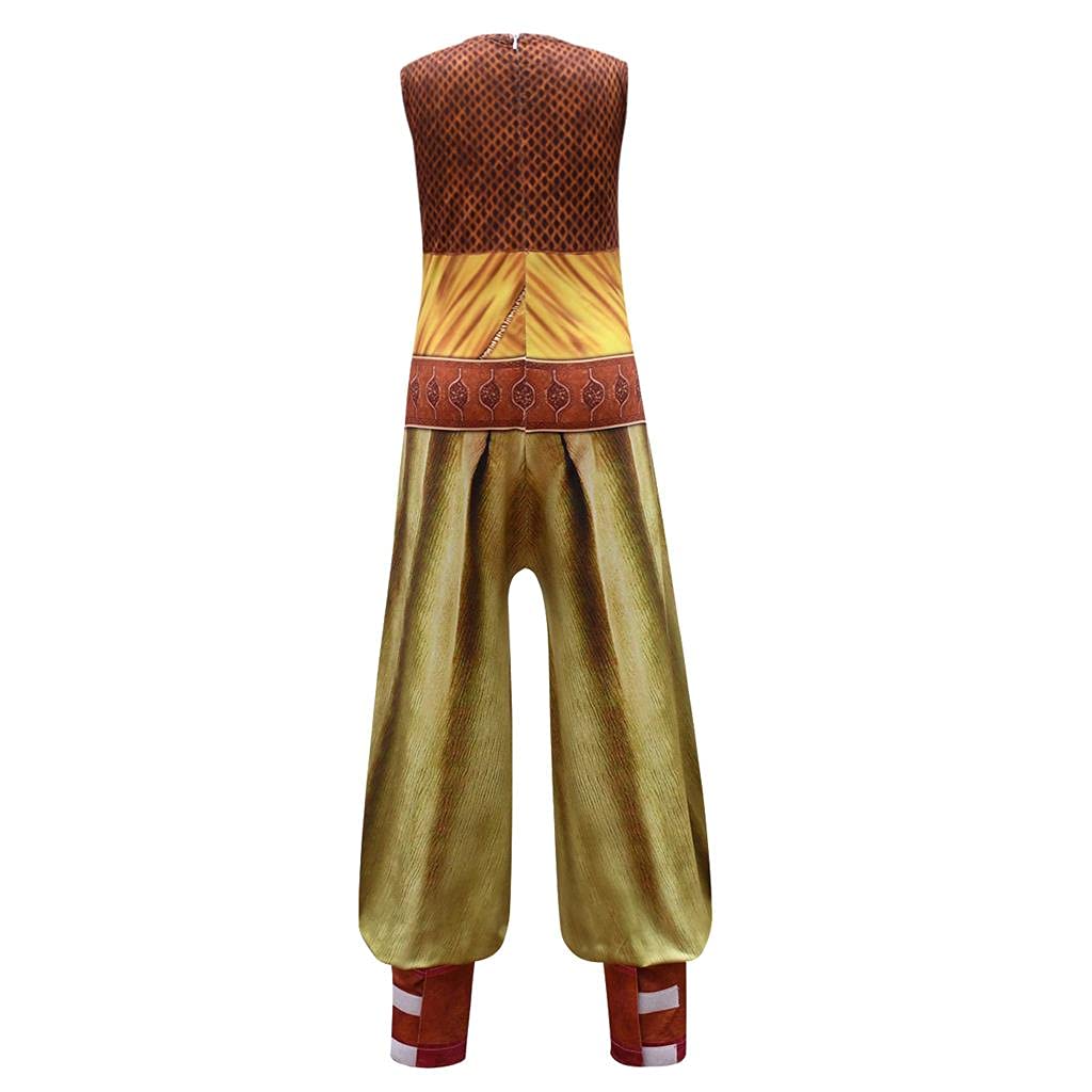 Dressy Daisy Little Girls Dragon Adventure Costume Warrior Outfits Halloween Fancy Party Dress Up Set C (Full Set, Jumpsuit With