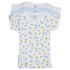 Bambini Printed Boys Short Sleeve Variety Pack Small White/Blue