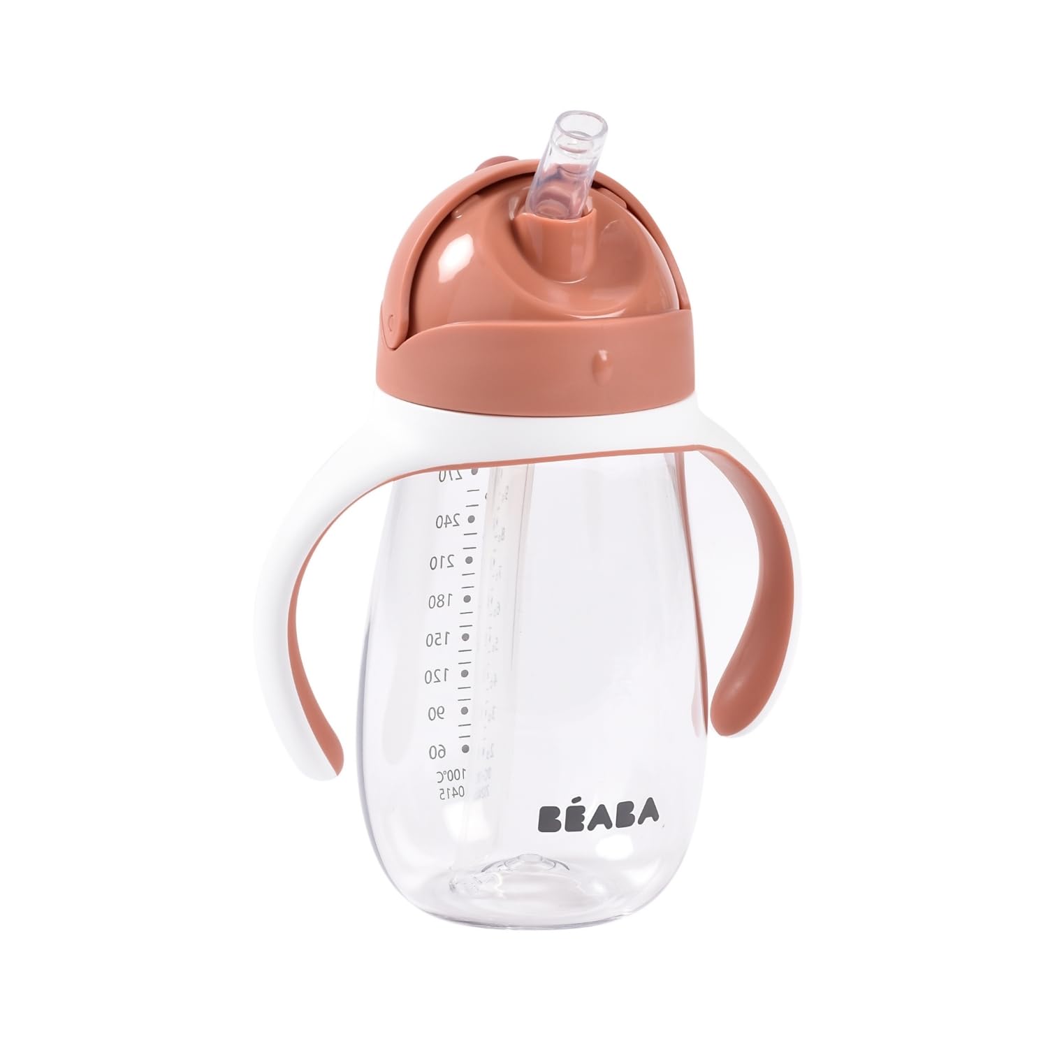 Beaba 2-In-1 Baby Sipper Water Bottle, Anti Spill Sippy Cup With Soft Silicone Straw For Toddlers, Kids, 100% Waterproof, Easy T