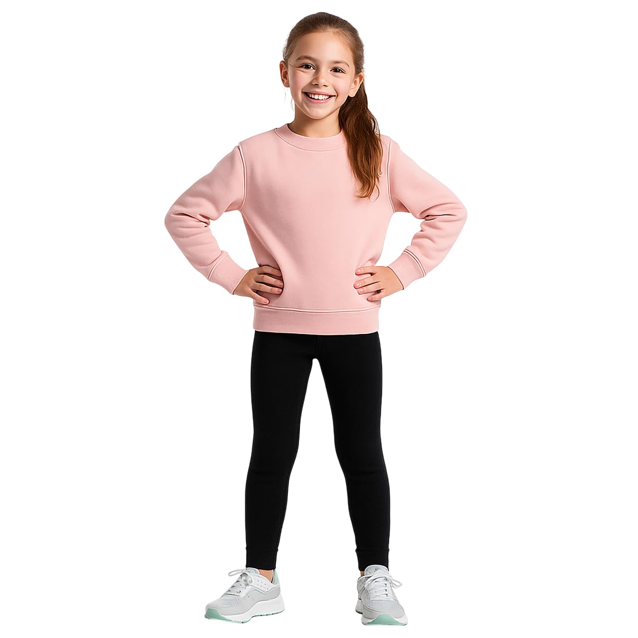Morex Leggings for Girls | Soft & Comfortable Wear DualTone Fleece Leggings  Stretchable Warm Legging for Winter, Autumn & Spr