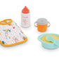 Corolle Mon Premier Poupon Mealtime Set - 5-Piece Accessory Set Includes Feeding Bottle, Cup, Bib, Feeding Dish & Spoon, Fits 12