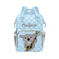 Yeshop Koala Bear Blue Polka Dot Personalized Diaper Bag Backpack Tote With Name,Custom Travel Nappy Mommy Bag Backpack For Baby
